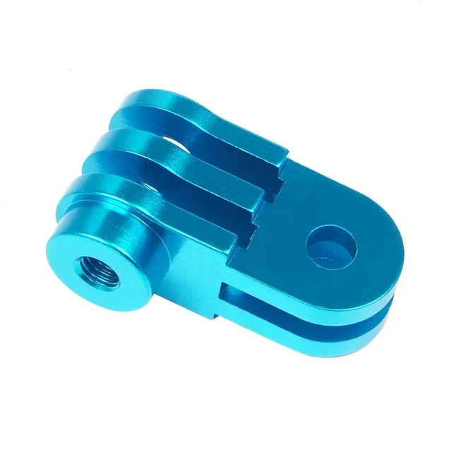 1x 미니 삼각대 마운트 확장 자전거 커넥터 홀더 어댑터 GoPro 9 DJI Insta360 액션 카메라 용 고정 시트베, 16 Type F Blue, 01 사이클링