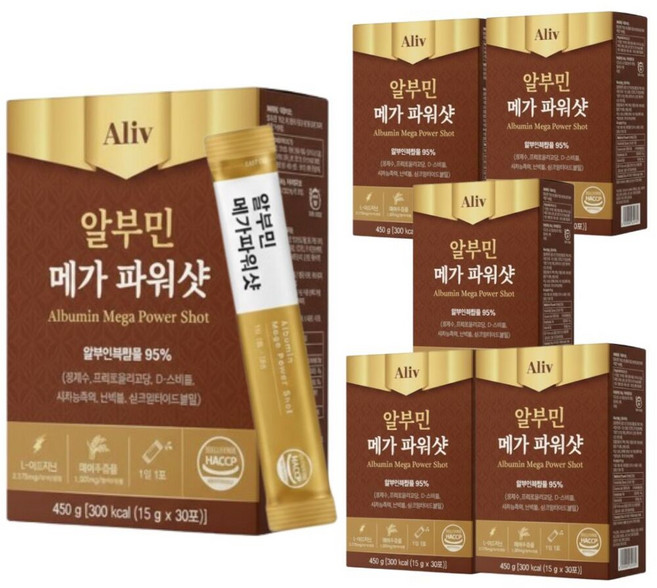 알리브 마시는 고함량 알부민 알브민 진액스틱 골드 6개월분, 6세트