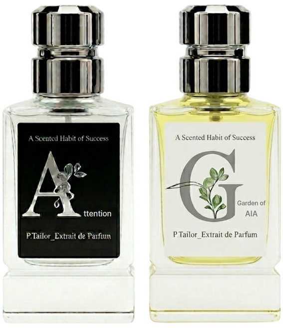 P.Tailor 남성향수 블랙라벨 시그니처 2종 세트 가든오브가이아 & 어텐션, 2개, 50ml