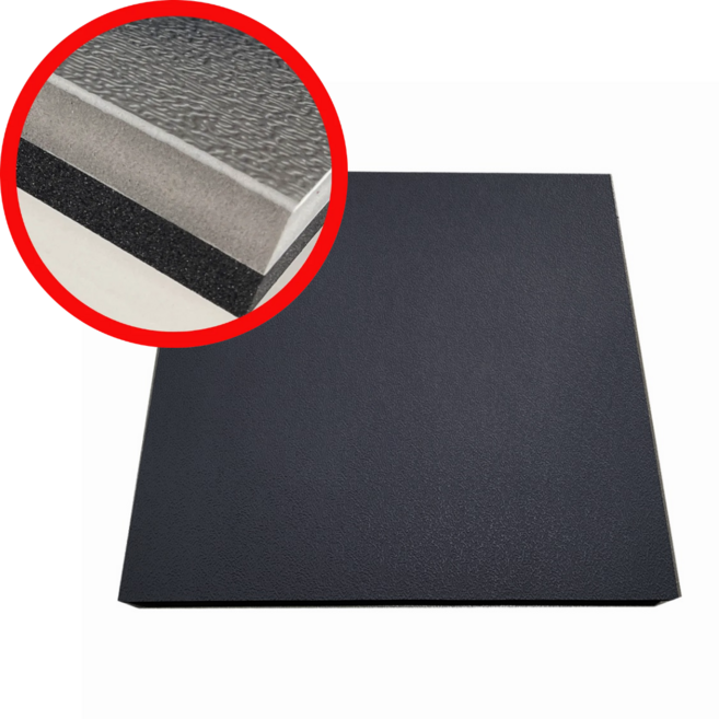 덕진스펀지 캣휠 매트 완충 층간소음방지 런닝머신 실내자전거 진동 무소음, 1개, 검은색 500 x 500 x 25T