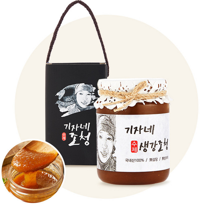 기자네 전통 수제 생강조청 500g 생강청 (+선물상자), 1개