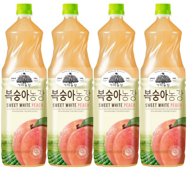 가야농장 복숭아농장 1.5L, 4개