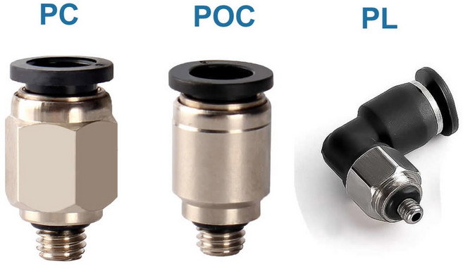 5PCS M3 M4 푸시 M6 6MM BSP 피팅 공압 파이프 수나사 5MM 호스 원터치 4MM M5 커넥터 튜브 공기, 3 M3, 옵션 1