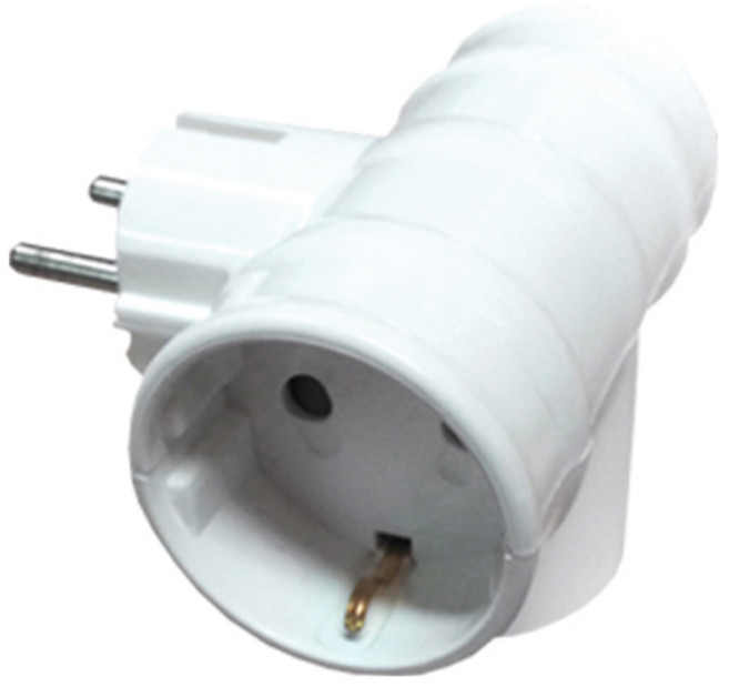 현대일렉트릭 안전한 국내산 T자 일반형 3구 멀티탭, 1개