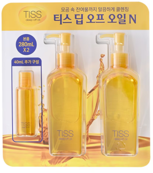 티스딥 오프 클렌징 오일 280ml x 2+40ml 트레이더스, 1개, 600ml