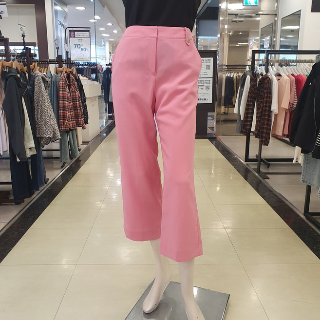 샤트렌 여성 여름 정장바지 과하지않은 와이드 핏에 경쾌한 기장감
