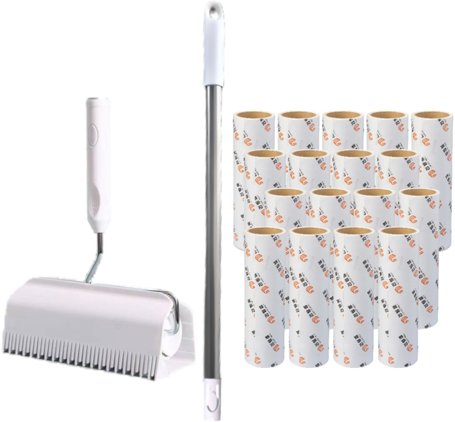 리빙셀 사선컷팅 테이프 클리너 반려동물 털제거 집먼지, 1개