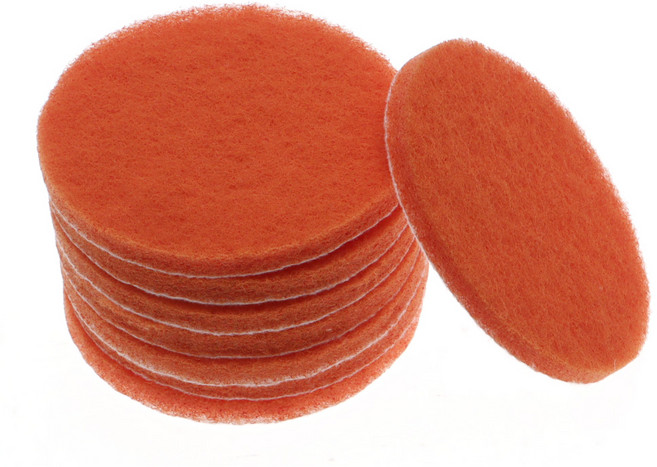 원형 수세미 5인치 1200방 오렌지 샌딩 광택 녹제거, 1개