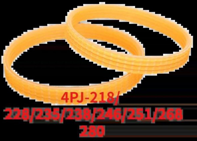 V-리브 벨트 목공 대패 폭 10mm 멀티 웨지 PJ 풀리 4 슬롯 4PJ-218/228/235/238/246/251mm 2 개, 07 4PJ-235mm, 01 2개