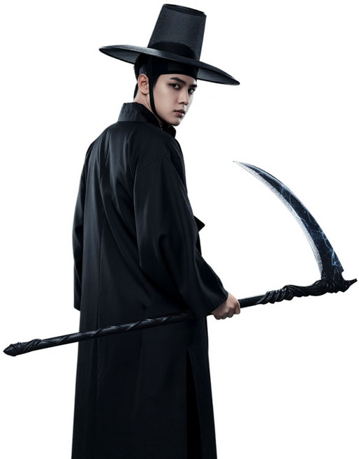 사자보이즈 도포 갓 저승사자 졸업사진 할로윈코스튬 반티