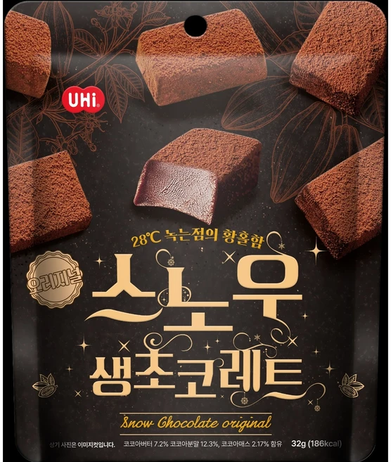 PB 스노우 생초코레트 오리지널 32g, 12개 - 쿠팡