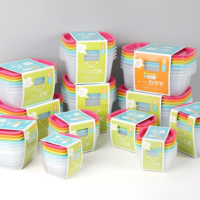 이노마타 라쿠친 밀폐용기 4종 세트, 1세트, 400ml