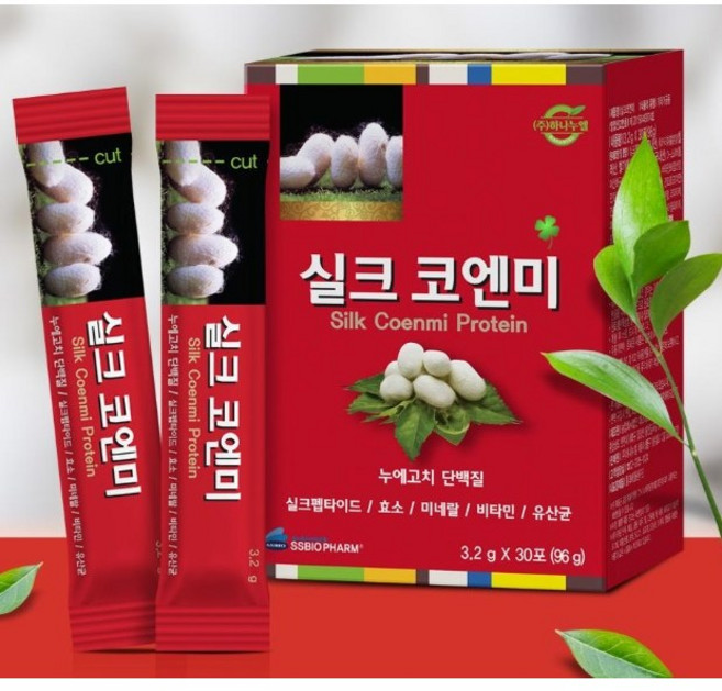 실크 코엔미 누에고치 아미노산 단백질 실크펩타이드 효소 미네랄 비타민 유산균, 30개