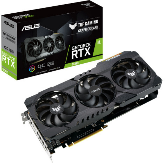 ASUS TUF 지포스 그래픽카드 RTX 3060 O12G GAMING V2 OC D6 12GB LHR