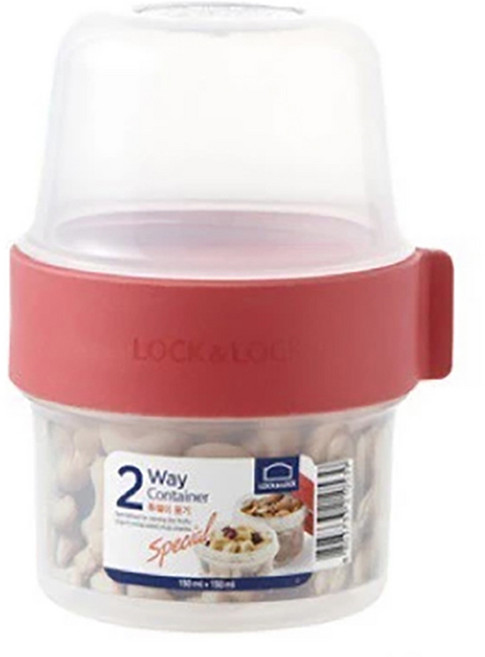 LocknLock 樂扣樂扣 元氣穀物樂活杯/沙拉杯, 150ml+150ml(LLS211), 1個