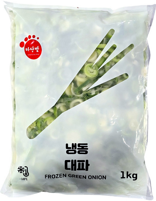 슬라이스 냉동대파, 1kg, 1개