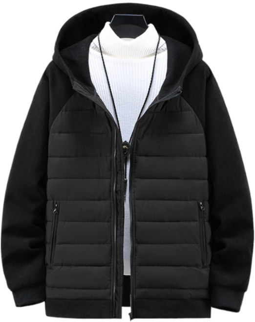 쥬엔리치 남자 빅사이즈 경량 패딩 4-10XL 후드 집업 점퍼 JR350