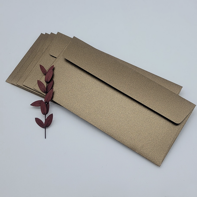 종이살롱 어버이날 고급 용돈봉투 175x85 브라운골드 상품권 반짝이 갈색 펄지 브론즈 고급지 청첩장 티켓 VIP 초대장, 브라운골드25매