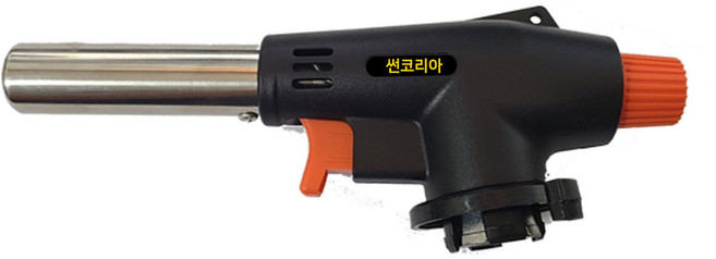 키친9단 자동토치 가스토치 요리토치 쿠킹토치, 1개, 블랙오렌지
