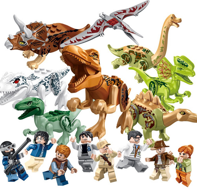이앤오 쥬라기월드 공룡 블럭 공룡+피규어 16종 세트, 1개