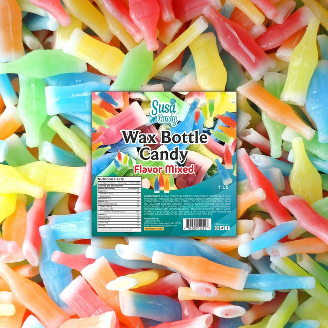 Nik-L-Nips 닉클립 왁스병 캔디 1파운드 벌크팩, 1개, 453g