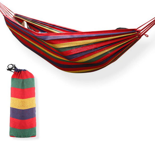 캠핑 나무 해먹(대형) 레인보우