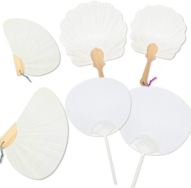 아이몽 한지부채 3종 공예재료 여름부채 전통부채 그리기 꾸미기 수업재료 체험활동 만들기재료, 꽃, 1개