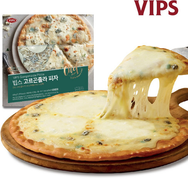 빕스 클래식 고르곤졸라 피자 400g 3개