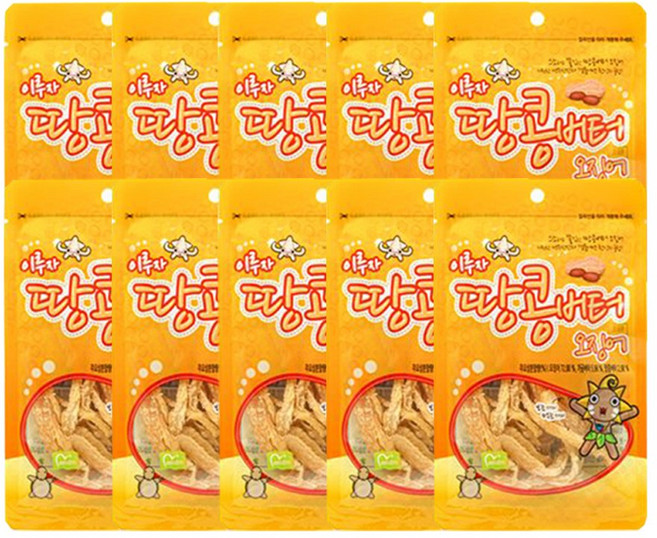 금한산업 땅콩버터 오징어, 26g, 10개