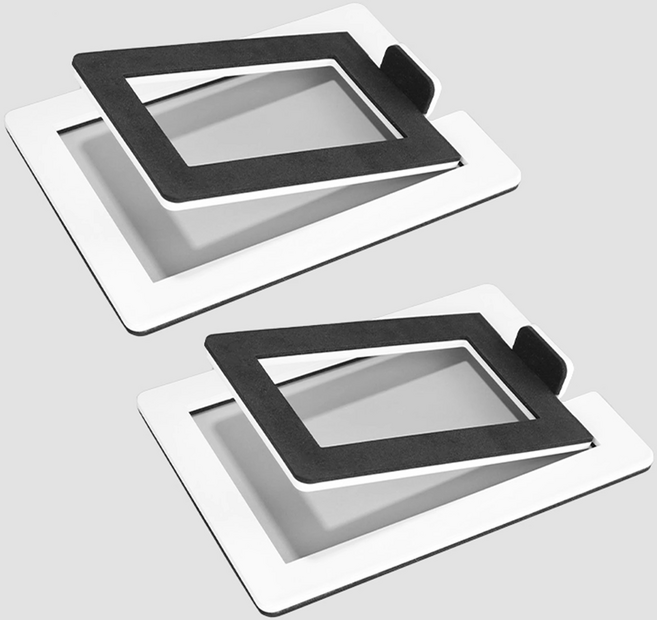 와이비비 MR4 스피커 스탠드 받침대, 화이트2개