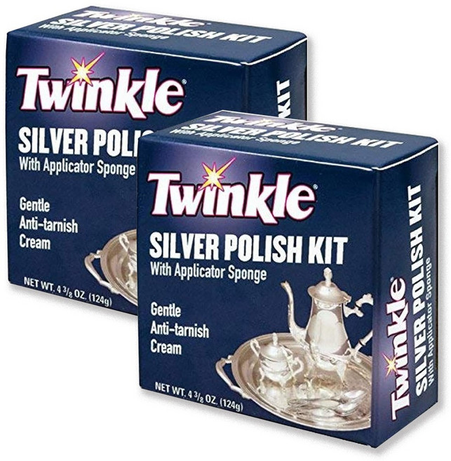 트윈클 실버 폴리쉬 키트 124g 2팩 / Twinkle Silver Polish Kit 124g 2Pack, 2개