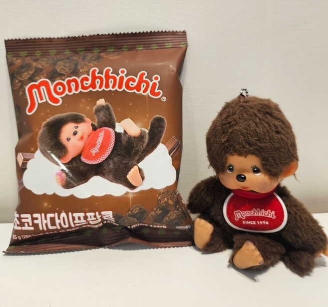 Monchhichi 巧克力開心果卡達耶夫絲爆米花, 55g, 1個