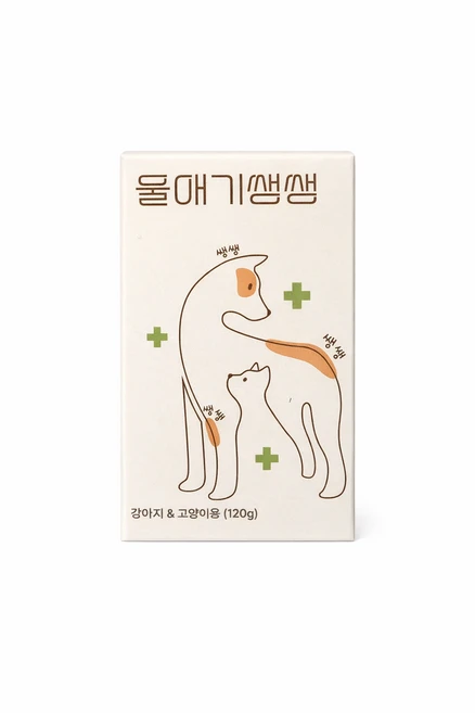 울애기쌩쌩 반려동물 종합영양제 눈 피부 관절 면역 장 케어, 60정, 1개 - 쿠팡