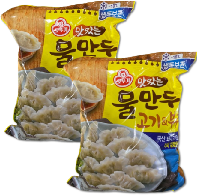 코스트코 오뚜기 맛있는 물만두 2.4kgx2개 무료배송/냉동 국산돼지고기 부추 떡만두국 명절 반찬 간식 야식, 2개, 2.4kg