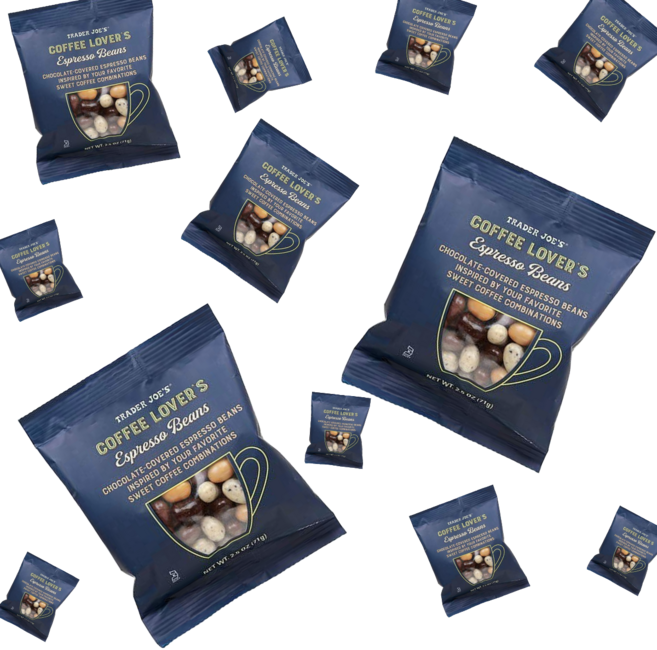 트레이더조 커피 러버스 에스프레소 빈 71그램 ( Trader Joes Coffee Lovers expresso Beans 2.5 oz/71그램), 71g, 12개