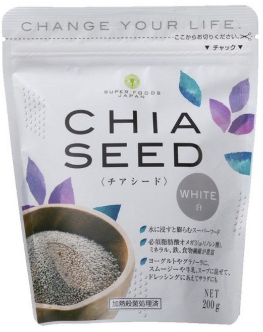 super food japan 치아씨드 화이트, 1개, 200g
