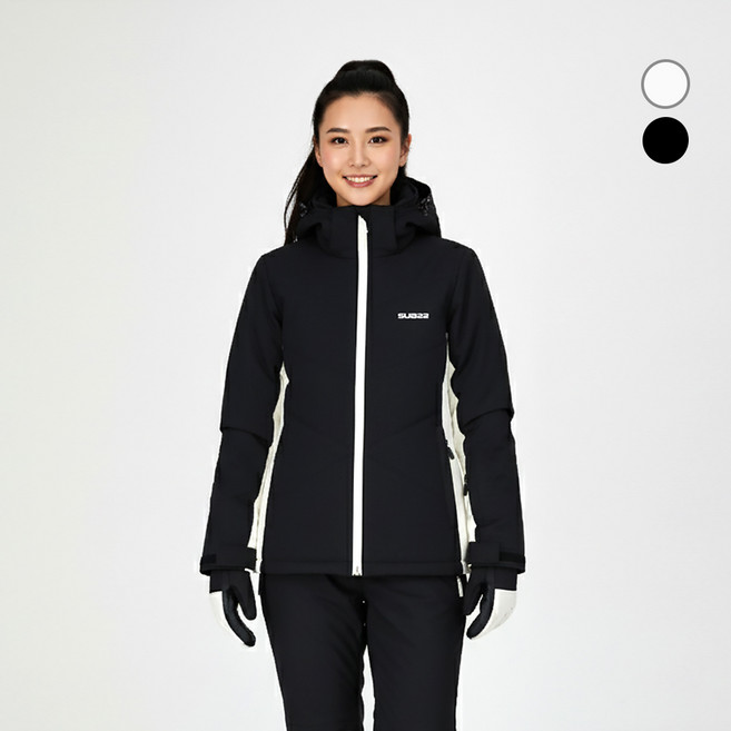 SUB22 여성 스키 자켓 상의 슬림핏 스키복