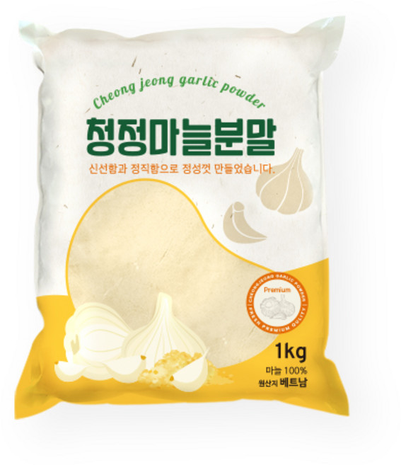 청정 마늘 분말(100%마늘), 1개, 1kg