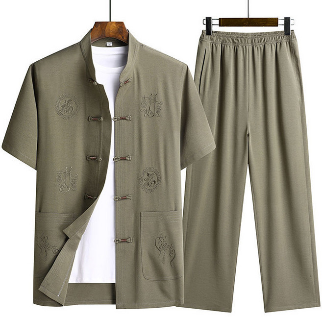 HANLIN 여름 남성 중장년 얇은 개량한복세트