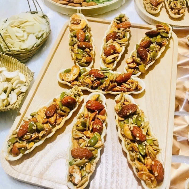 영양 믹스 넛 케이크 - banh thuyen hat dinh duong, 5개, 250g