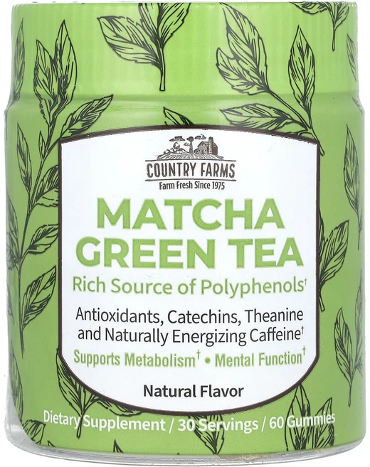 새해 첫좋은선물 Country Farms 말차 녹차 천연 구미젤리 60개(구미젤리 1개당 12.5mg) 제대로 할인합니다, CountryFarms말차녹차천연구미젤리60개구미젤리1, 1 - 쿠팡