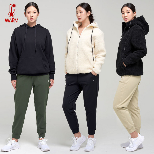 얼티밋기어 소프트 플리스 기모 조거팬츠 여성 겨울바지 스트레치 러닝복 운동복