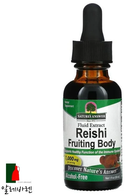네이쳐스앤서 레이쉬 영지 1000mg 30ml 레이시 버섯 머쉬룸 효능, 1개 - 쿠팡