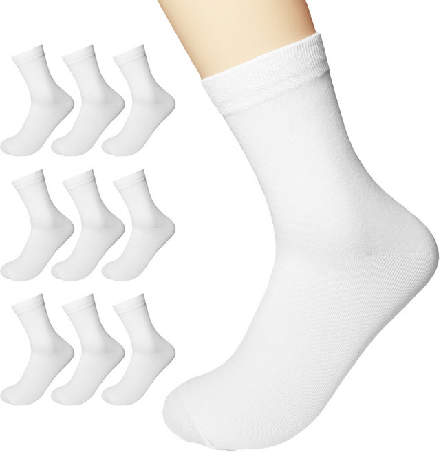 양말삭스 남성용 프리미엄 무지 중목 양말 10켤레 세트