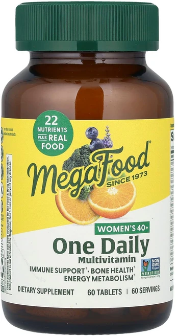 메가푸드 40세 이상 여성을 위한 1일 종합 비타민 60정 MGF-10266, 60 개, 1개 - 쿠팡