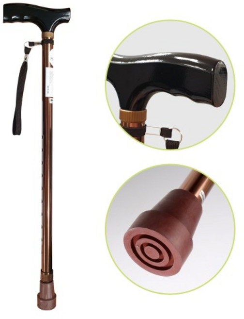 나무 원목 어르신 효도 노인 보행 지팡이 C, 1개, 상세페이지 참조