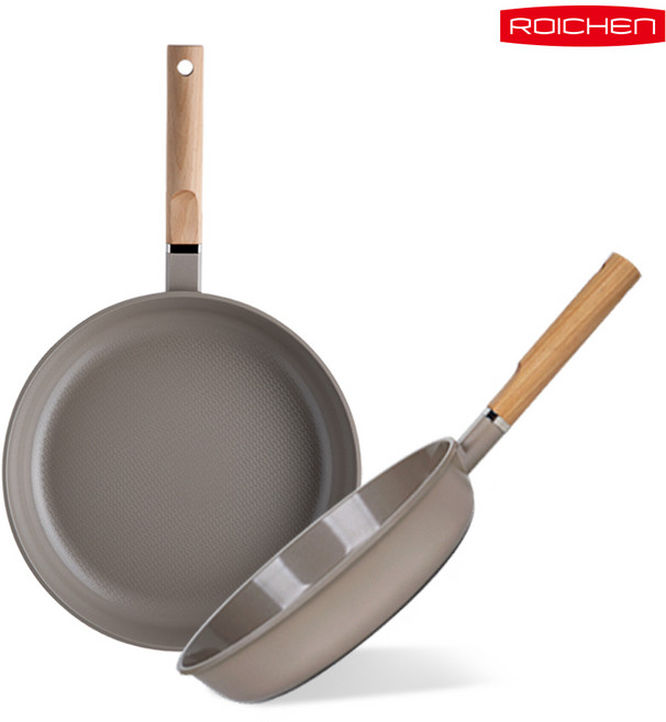로이첸 IH 눌어붙지 않는 건강한 세라믹팬 프라이팬, 28cm, 1개