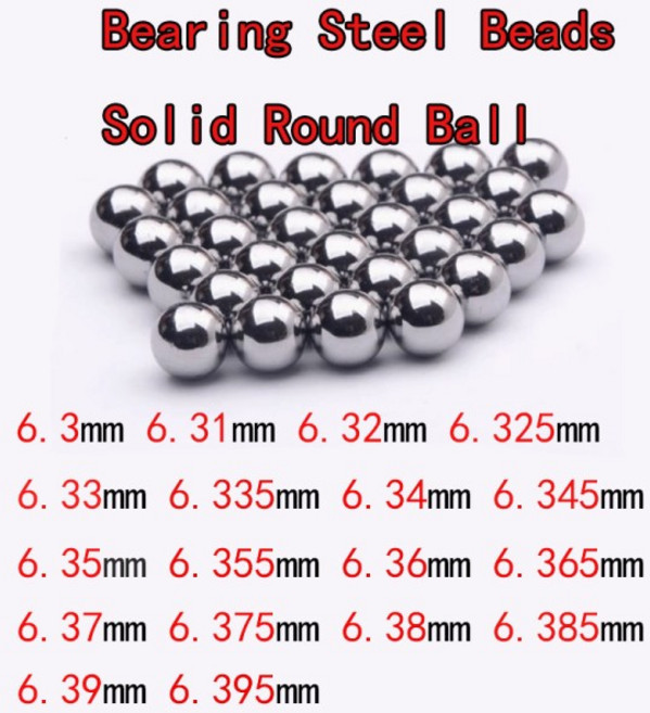 6.3mm 직경 베어링 강철 구슬 단단한 둥근 공, 01 China Mainland, 06 6.375mm (40pcs)