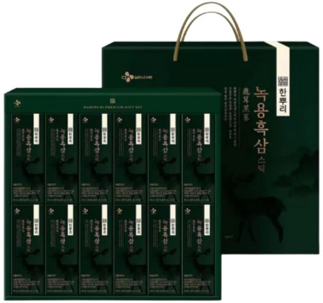 CJ한뿌리녹용흑삼스틱, 60개, 8ml