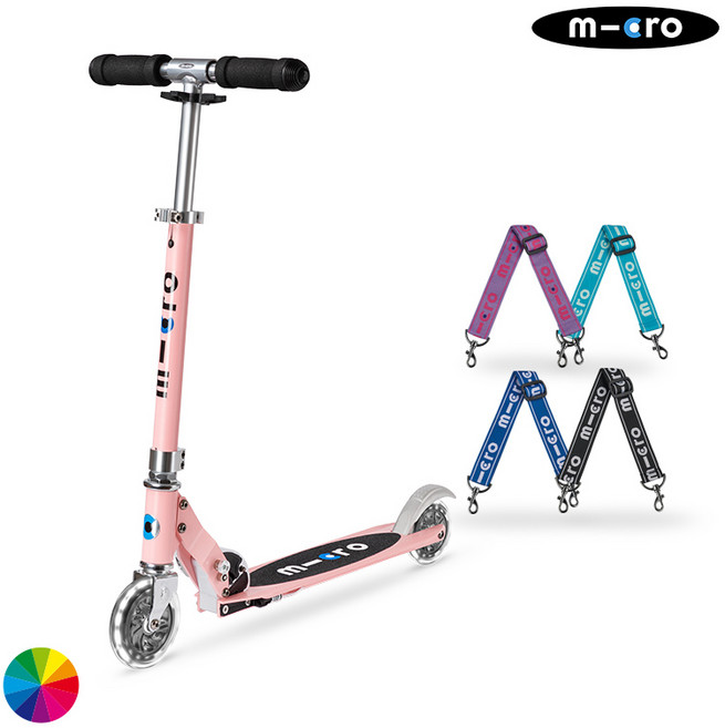 마이크로킥보드_스프라이트 LED 유아 어린이 두발킥보드, 퍼플패턴, 1개